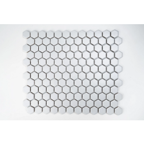 1X1 GREY HEXAGON MATTE PORCELAIN MOSAIC - porcelain tile